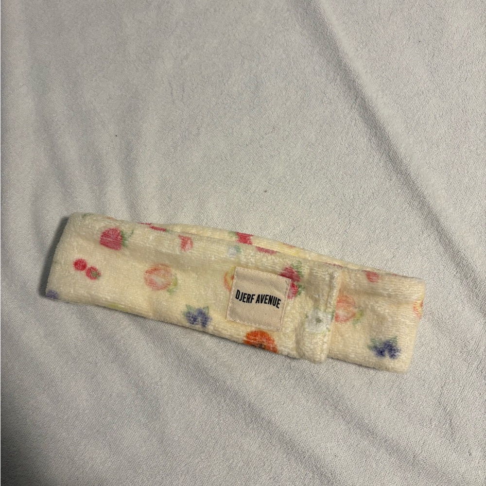 Djerf Avenue Cream and Pink Hair band